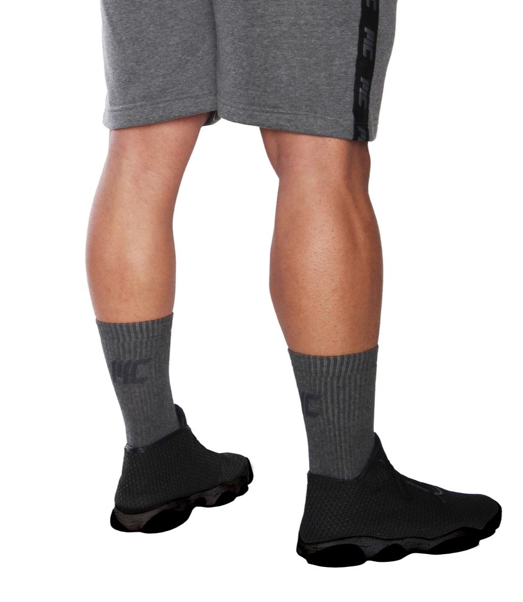 MuscleCloth Stay Fresh Uzun Çorap 3’Lü Paket Gri Beyaz Siyah