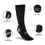 MuscleCloth Stay Fresh Uzun Çorap 3’Lü Paket Siyah