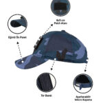 MuscleCloth Tactical Şapka Mavi Kamuflaj
