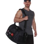 MuscleCloth Tactical Duffel Bag Silindir Çanta Siyah