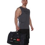 MuscleCloth Tactical Duffel Bag Silindir Çanta Siyah