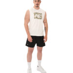 MuscleCloth Tactical Kolsuz T-Shirt Kırık Beyaz