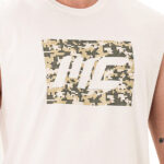 MuscleCloth Tactical Kolsuz T-Shirt Kırık Beyaz