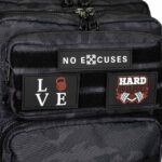 MuscleCloth Tactical Sırt Çantası Siyah Kamuflaj