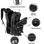MuscleCloth Tactical Sırt Çantası Siyah Kamuflaj