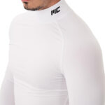 MuscleCloth Tech Mock Uzun Kollu T-Shirt Beyaz