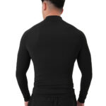 MuscleCloth Tech Mock Uzun Kollu T-Shirt Siyah