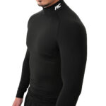 MuscleCloth Tech Mock Uzun Kollu T-Shirt Siyah