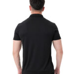 MuscleCloth Tech Polo Yaka T-Shirt Siyah
