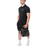 MuscleCloth Tech Polo Yaka T-Shirt Siyah