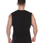 MuscleCloth Training Club Drop Arm Kolsuz T-Shirt Siyah