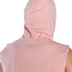 MuscleCloth Training Club Kapüşonlu Kolsuz Sweatshirt Somon