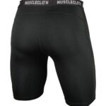MuscleCloth Training Erkek Şort Tayt Siyah
