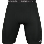 MuscleCloth Training Erkek Şort Tayt Siyah
