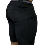 MuscleCloth Training Erkek Şort Tayt Siyah
