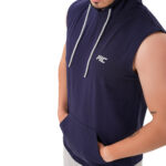 MuscleCloth Training Kapüşonlu Kolsuz T-Shirt Lacivert