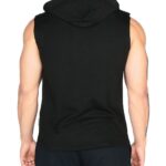 MuscleCloth Training Kapüşonlu Kolsuz T-Shirt Siyah