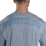 MuscleCloth Washed Oversize T-Shirt Açık Mavi