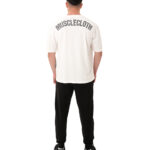 MuscleCloth Washed Oversize T-Shirt Kırık Beyaz