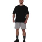 MuscleCloth Washed Oversize T-Shirt Siyah