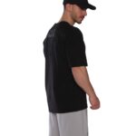 MuscleCloth Washed Oversize T-Shirt Siyah