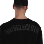 MuscleCloth Washed Oversize T-Shirt Siyah