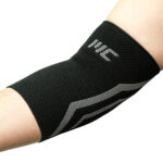 MuscleCloth Elastik Spor Dirseklik Tekli Paket Siyah