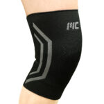 MuscleCloth Elastik Spor Dizlik Tekli Paket Siyah