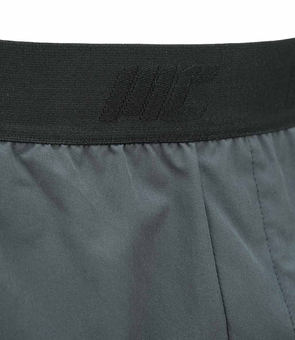 MuscleCloth Performance 2 In 1 Erkek Taytlı Şort Gri Siyah