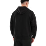 MuscleCloth Elite Oversize Kapüşonlu Sweatshirt Siyah