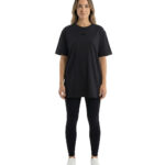 MuscleCloth Training Kadın Oversize T-Shirt Siyah