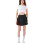 MuscleCloth Aura Cross Crop T-Shirt Beyaz