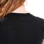 MuscleCloth Nova Seamless Crop T-Shirt Siyah