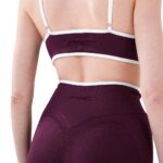 MuscleCloth Nova Seamless Sport Bra Bordo