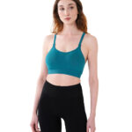 MuscleCloth Nova Seamless Sırt Detaylı Bra Cool Blue