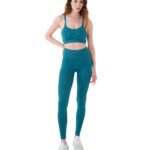 MuscleCloth Nova Seamless Sırt Detaylı Bra Cool Blue