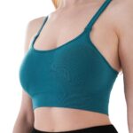 MuscleCloth Nova Seamless Sırt Detaylı Bra Cool Blue