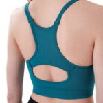 MuscleCloth Nova Seamless Sırt Detaylı Bra Cool Blue