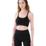 MuscleCloth Nova Seamless Sırt Detaylı Bra Siyah