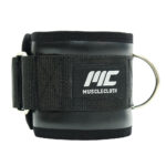 MuscleCloth Deri Padded Ankle Cuff 2’li Paket Siyah