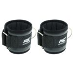 MuscleCloth Deri Padded Ankle Cuff 2’li Paket Siyah