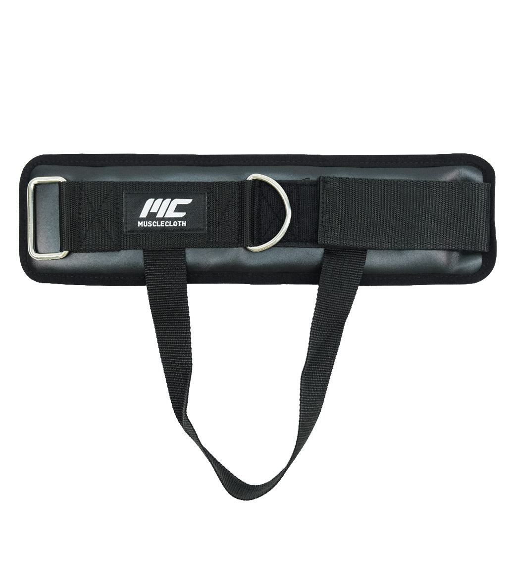MuscleCloth Deri Padded Ankle Cuff Taban Destekli 2’li Paket Siyah