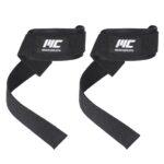 MuscleCloth Padded Lifting Straps + Padded Ankle Cuff Seti Siyah