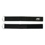 MuscleCloth Padded Lifting Straps + Padded Ankle Cuff Seti Siyah