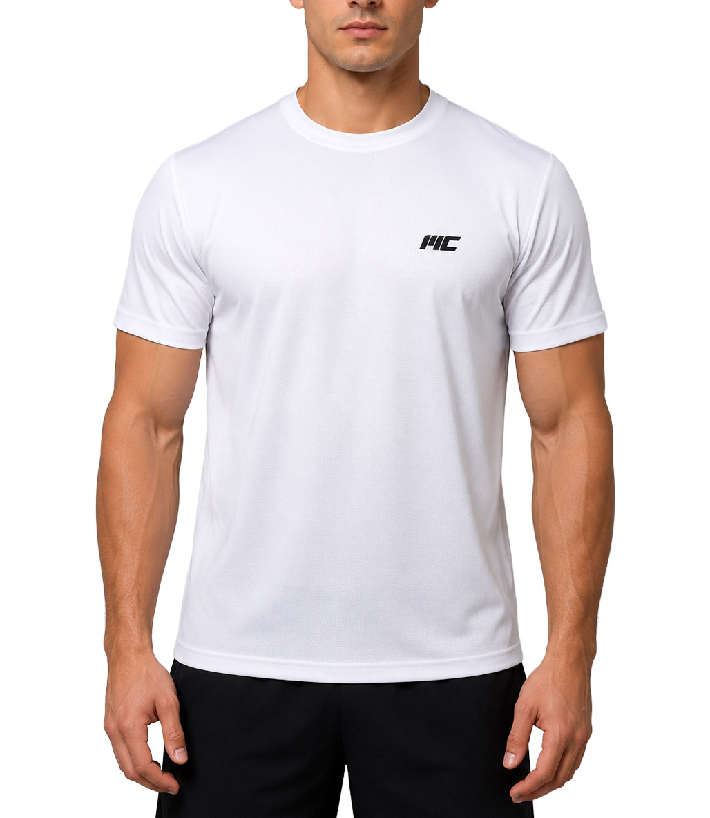 MuscleCloth Dry Touch Kısa Kollu T-Shirt Beyaz